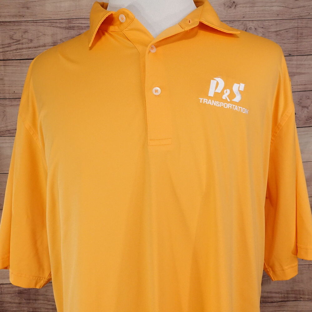 DONALD ROSS SPORTSWEAR ORANGE SHORT SLEEVE GOLF POLO SHIRT MENS‎ 2XL XXL